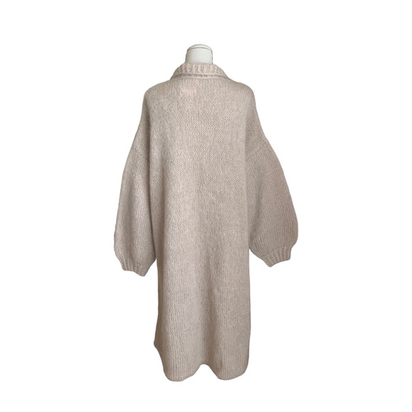 Vintage 70s 80s Suzin Ellis Bonwit Teller Mohair Sweater Coat Cardigan - Picture 9 of 10